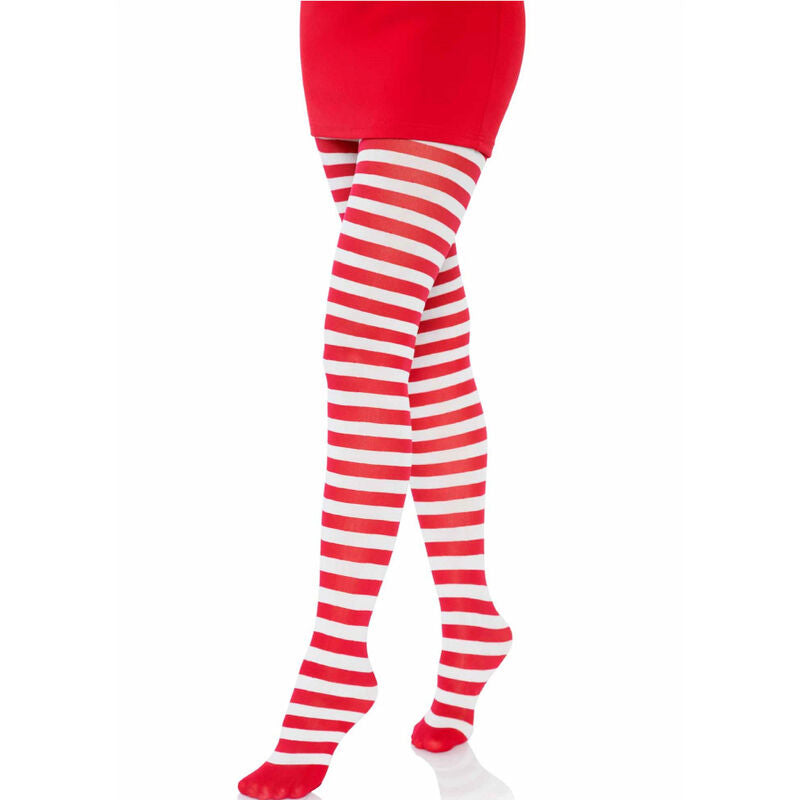 LEG AVENUE - WHITE/RED STRIPED PANTS