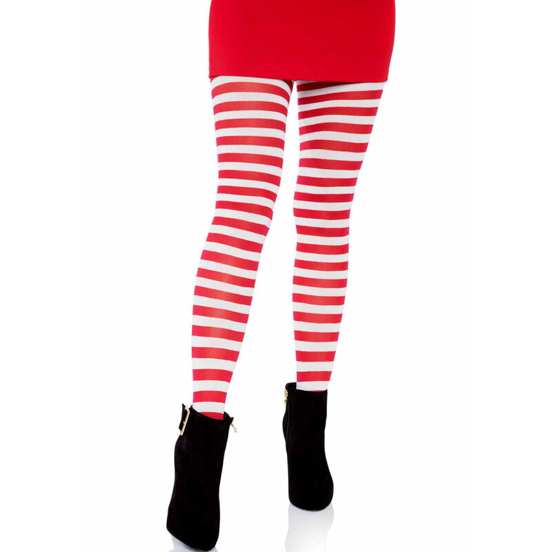 LEG AVENUE - WHITE/RED STRIPED PANTS