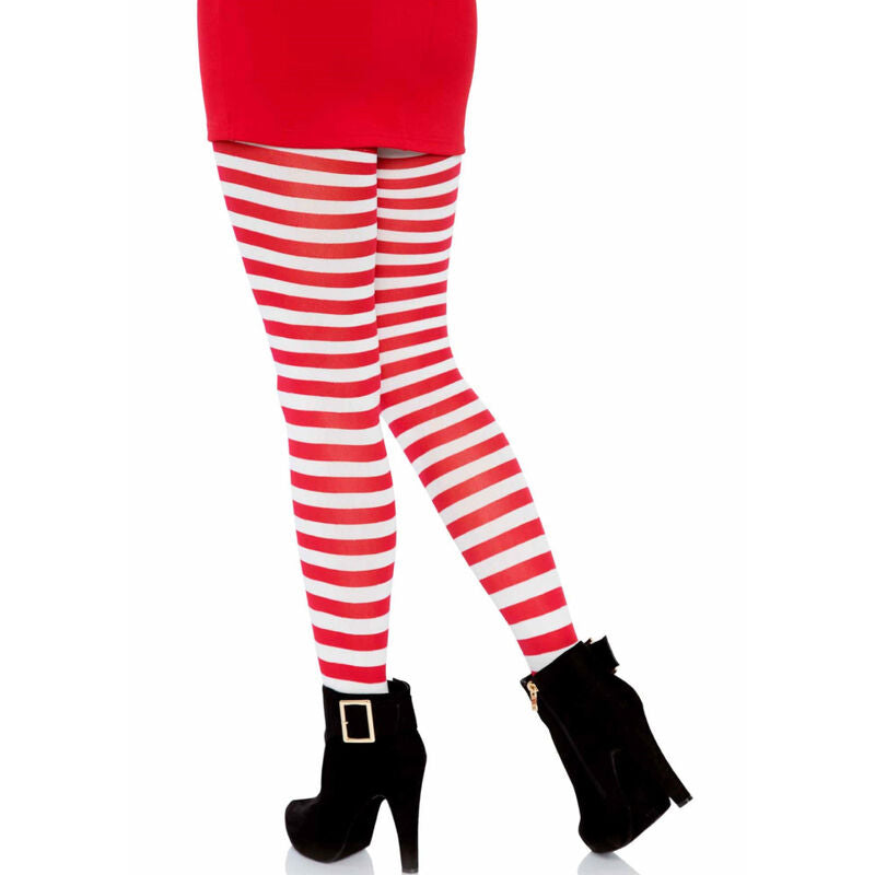 LEG AVENUE - WHITE/RED STRIPED PANTS