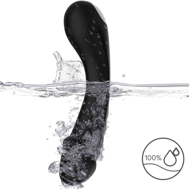 ARMONY - DILDO VIBRADOR DE SILICONA NEGRO PARA EL PUNTO G