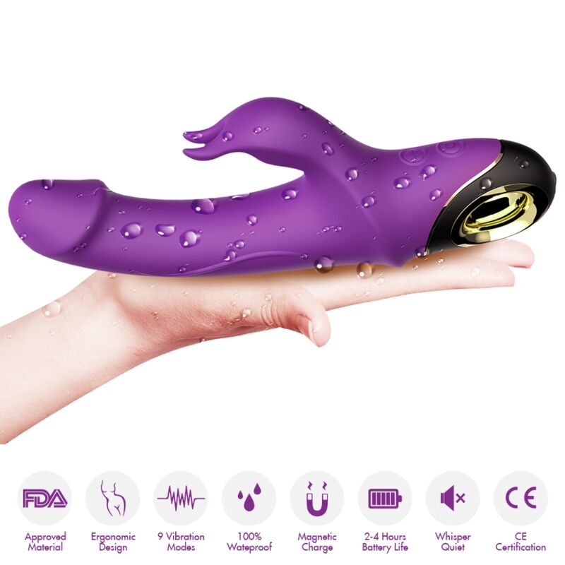 ARMONY - PURPLE RABBIT VIBRATOR DILDO METER