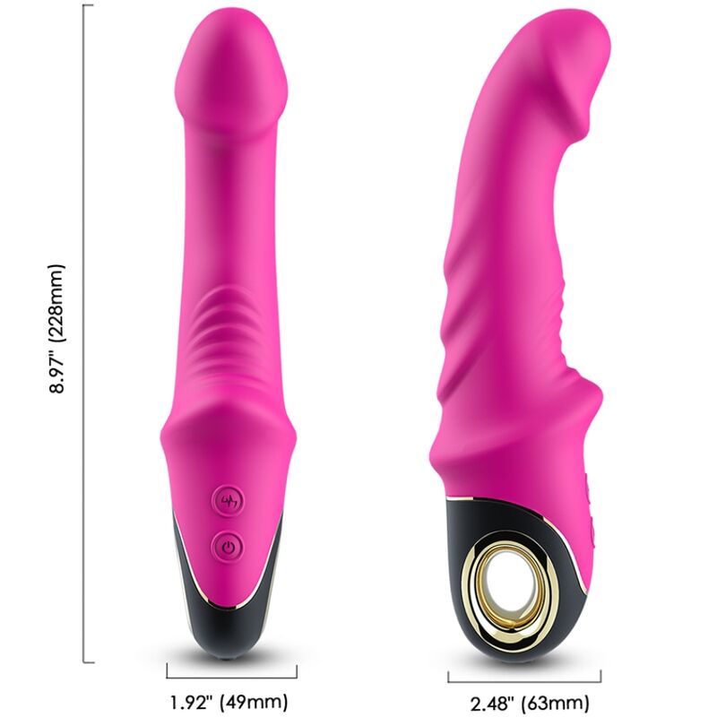 ARMONY - JOYBLADE VIBRATING DILDO ROTATING FUCHSIA