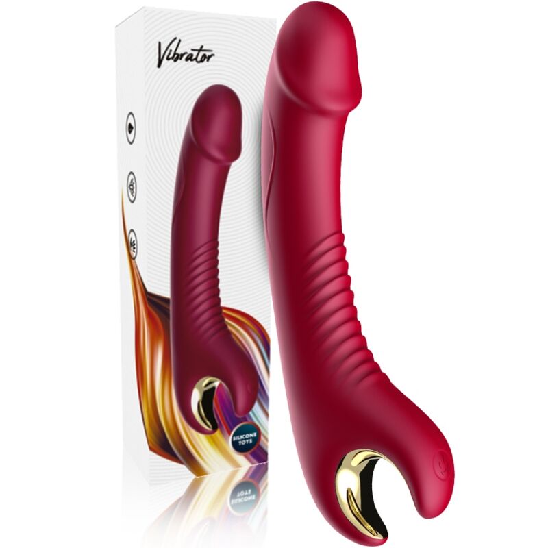 ARMONY - PRINCE DILDO VIBRATOR AND ROTATOR RED