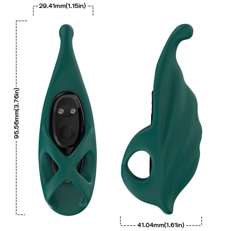 ARMONY - ESTIMULADOR Y VIBRADOR DE DEDOS VERDES