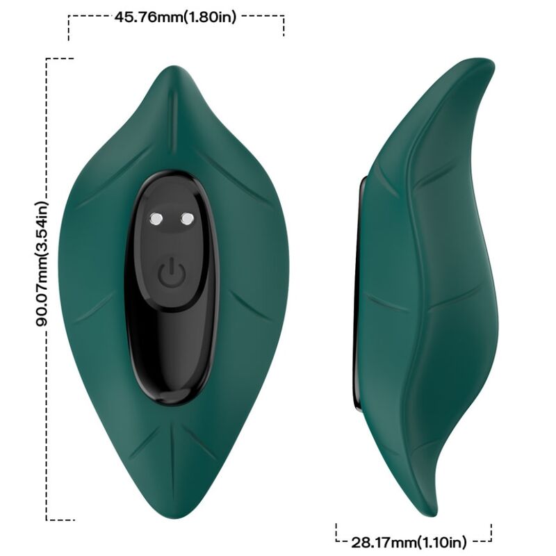 ARMONY - ESTIMULADOR Y VIBRADOR CONTROL REMOTO VERDE