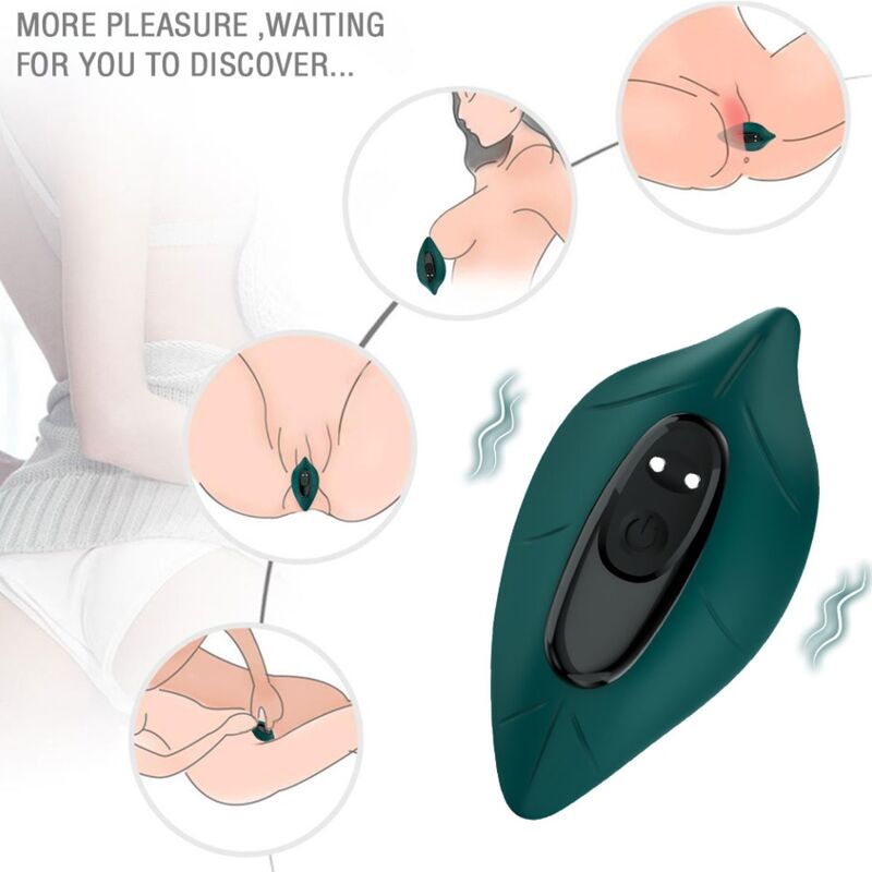 ARMONY - ESTIMULADOR Y VIBRADOR CONTROL REMOTO VERDE