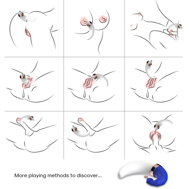 ARMONY - SWEETMOON LICKING VIBRATING CLIP AND BLUE G-SPOT