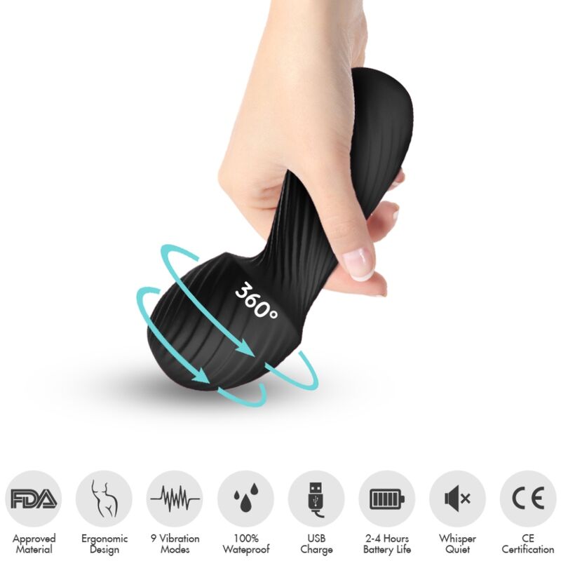 ARMONY - DAZZLE MASSAGER AND SMALL BLACK VIBRATOR