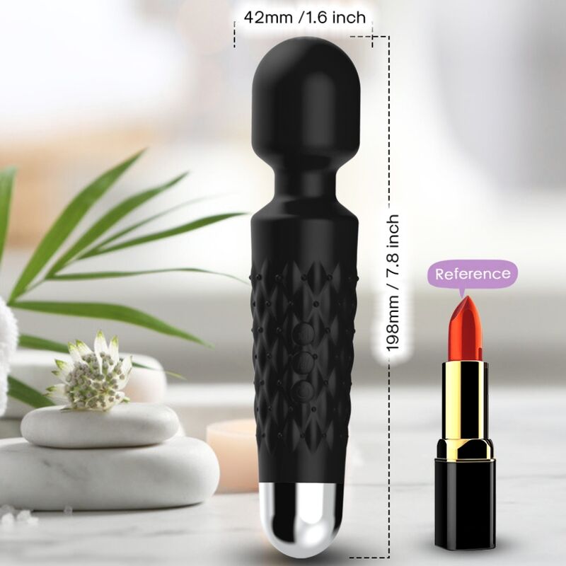 ARMONY - MASAJEADOR Y VIBRADOR POSTMAN SUPER FLEXIBLE CABEZA NEGRA