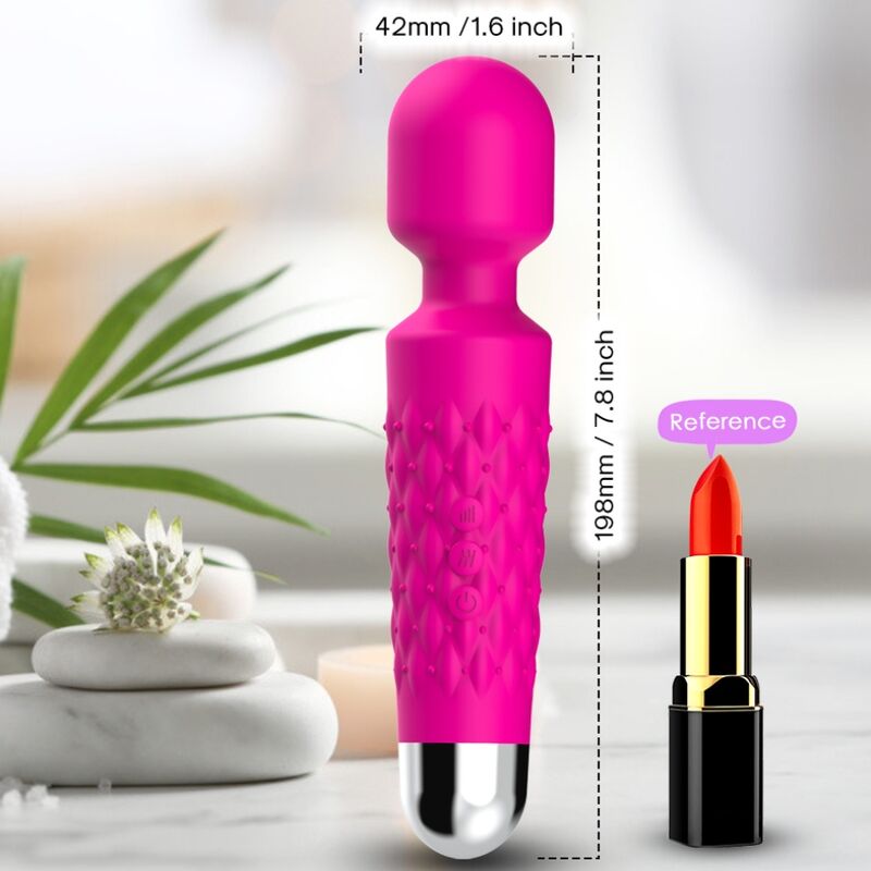 ARMONY - MASAJEADOR POSTMAN Y VIBRADOR CABEZA FUCSIA SUPER FLEXIBLE