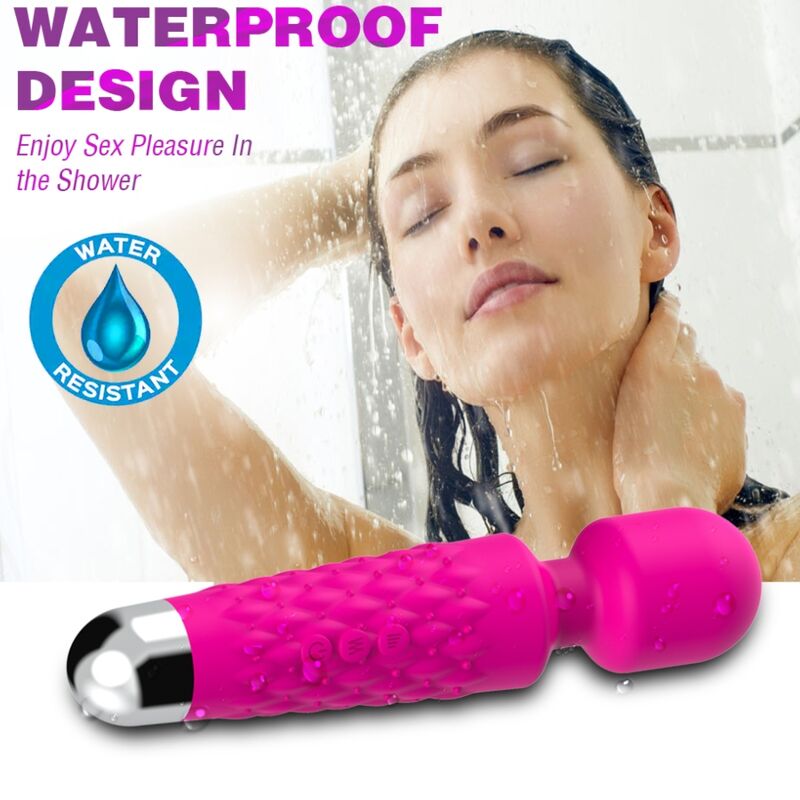 ARMONY - MASAJEADOR POSTMAN Y VIBRADOR CABEZA FUCSIA SUPER FLEXIBLE