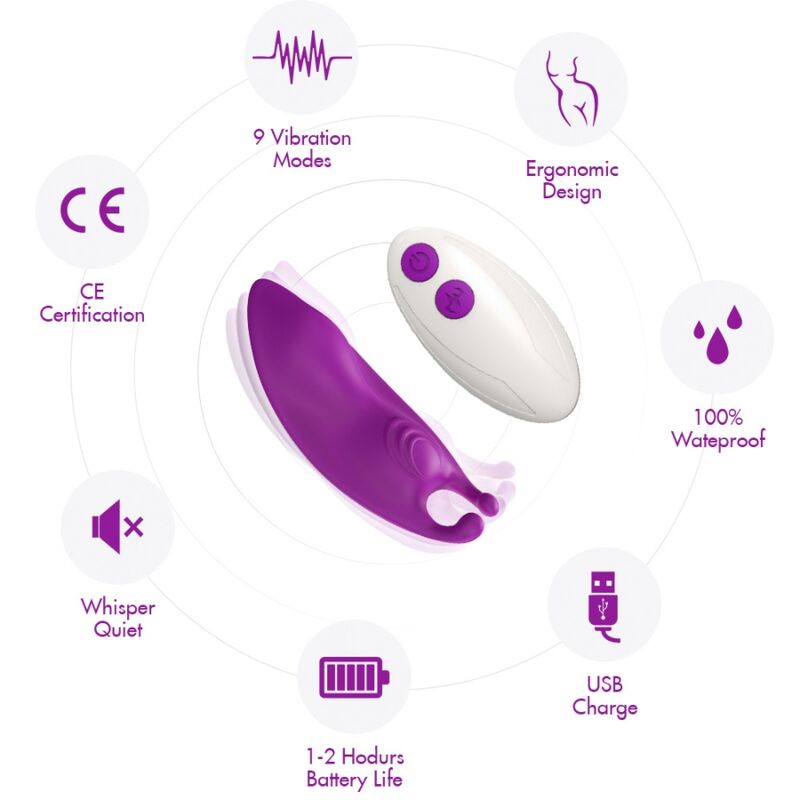 ARMONY - HONEY BEE WEARABLE PANTS VIBRATOR G-SPOT REMOTE CONTROL FUCHSIA