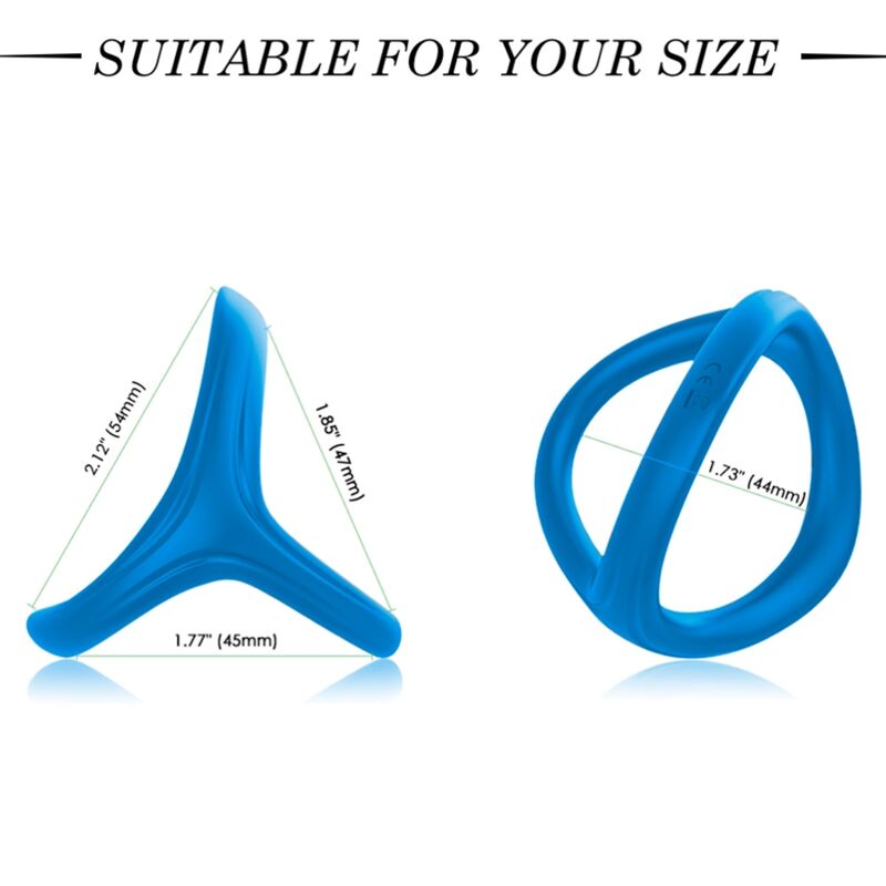 ARMONY - BLUE TRESOR SILICONE DOUBLE RING