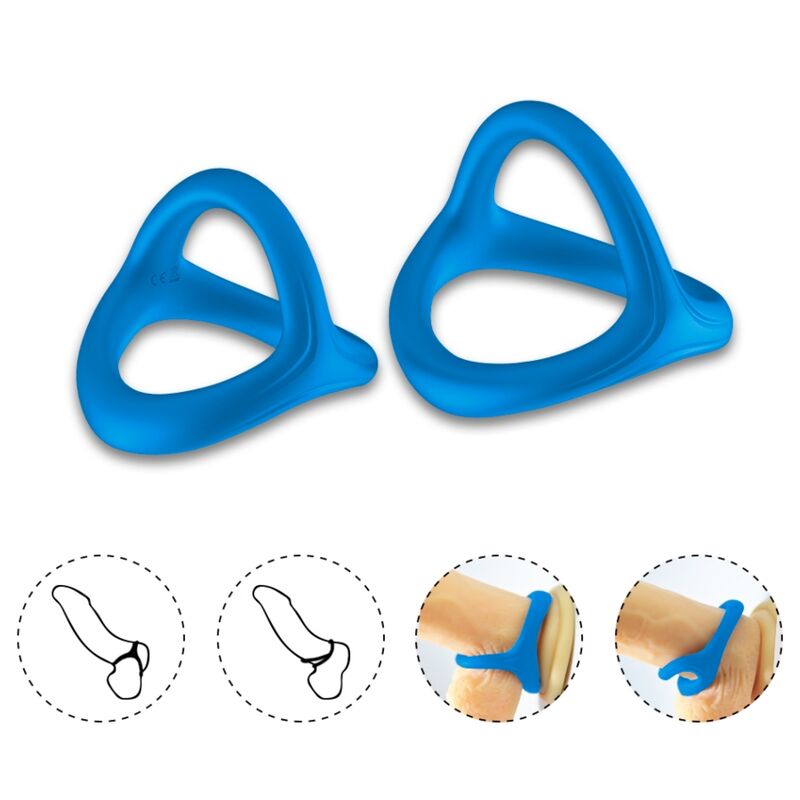 ARMONY - BLUE TRESOR SILICONE DOUBLE RING