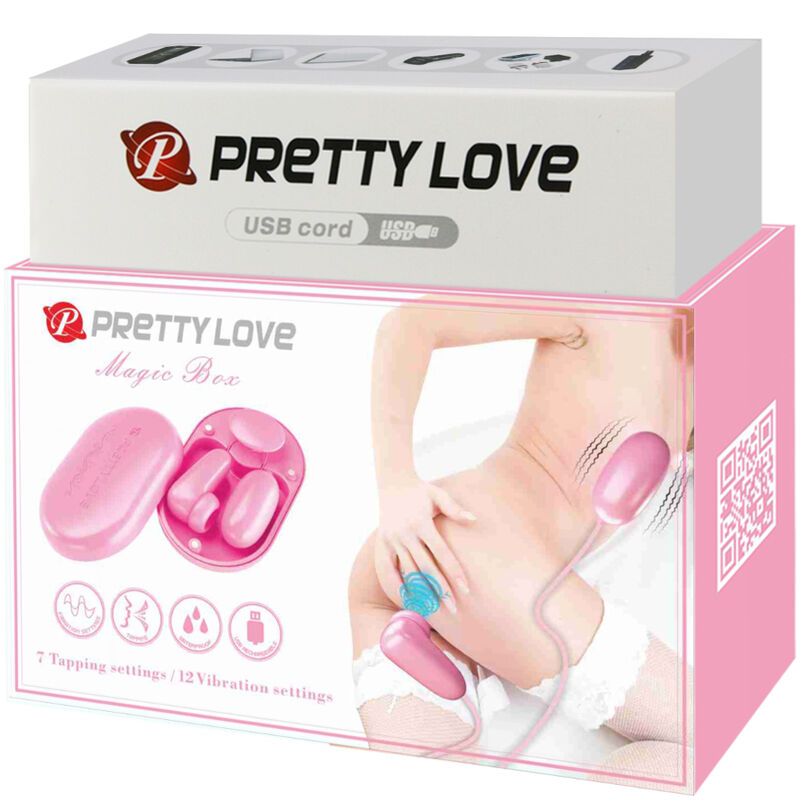 PRETTY LOVE - VIBRATING BULLET MAGIC BOX AND PINK STIMULATOR