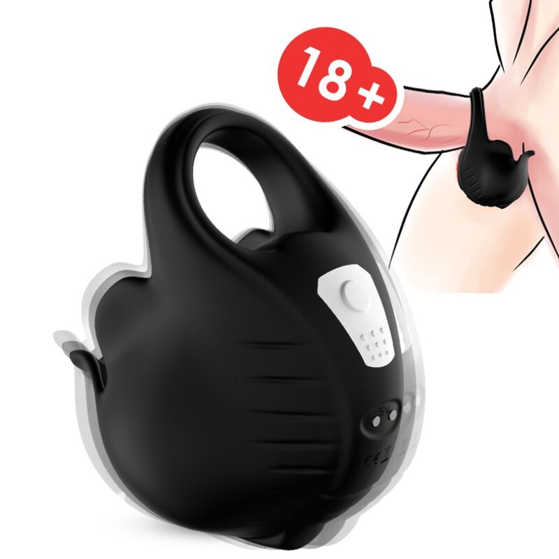 ARMONY - BLACK REMOTE CONTROL COPING VIBRATING RING