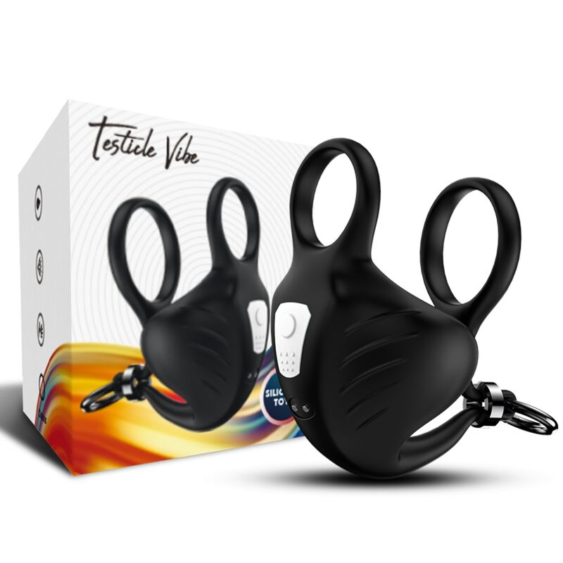 ARMONY - MANTA SCROTUM VIBRATING RING REMOTE CONTROL BLACK
