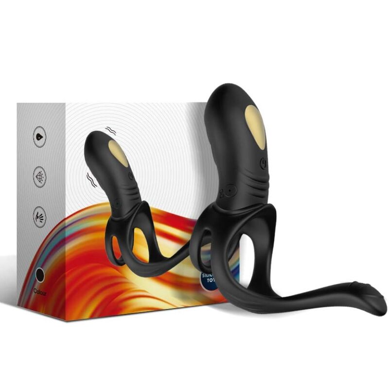 ARMONY - JOY JUMPER RING VIBRATOR FOR COUPLES AND ANAL PLUG REMOTE CONTROL BLACK