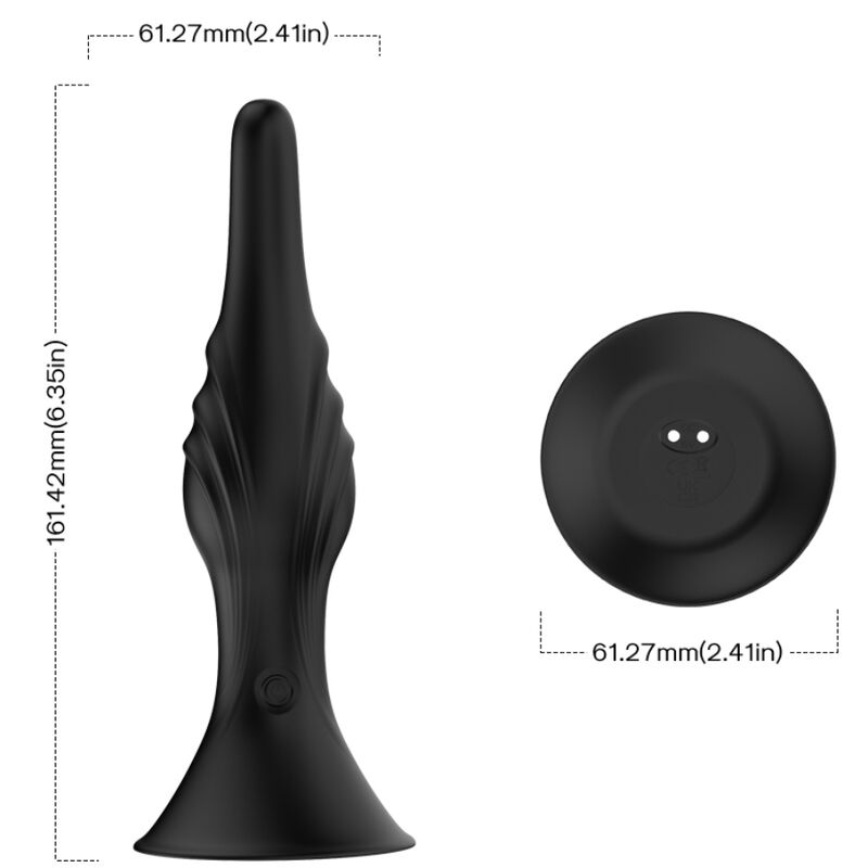 ARMONY - BLACK REMOTE CONTROL VIBRATOR AND ANAL PLUG