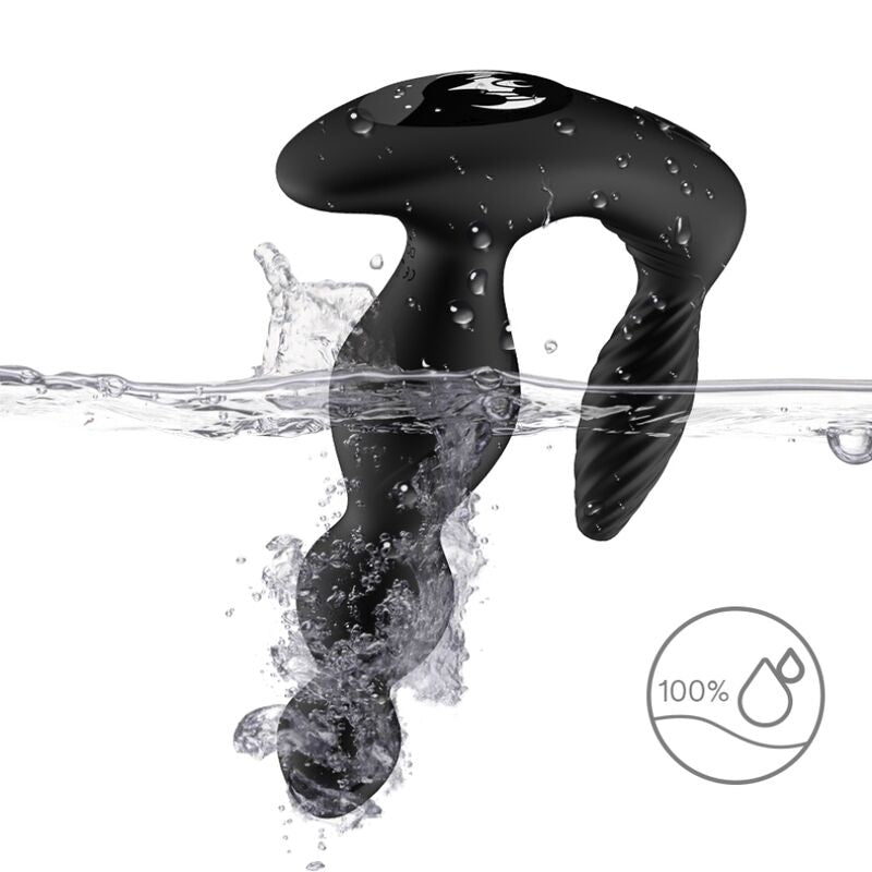 ARMONY - MANFUN VIBRATOR AND STIMULATOR ANAL PLUG REMOTE CONTROL BLACK