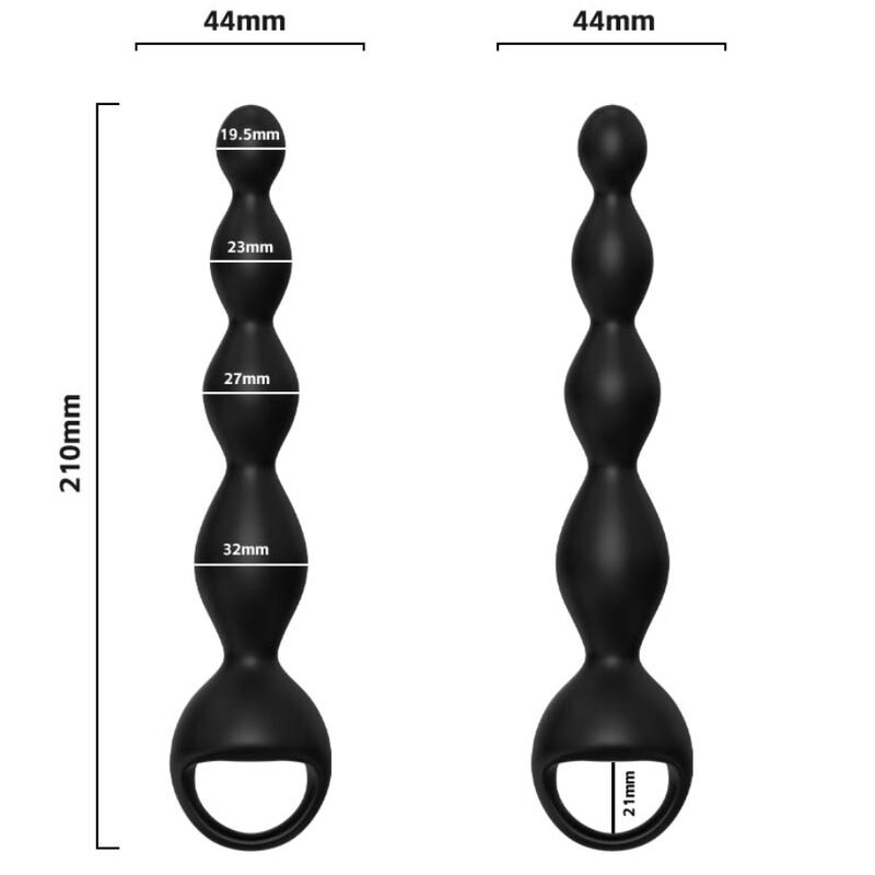 ARMONY - PLUG ANAL VIBRADOR NEGRO PARA DEDOS