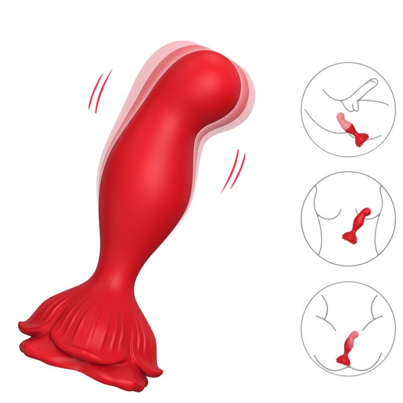 ARMONY - PINK VIBRATOR AND RED REMOTE CONTROL ANAL PLUG