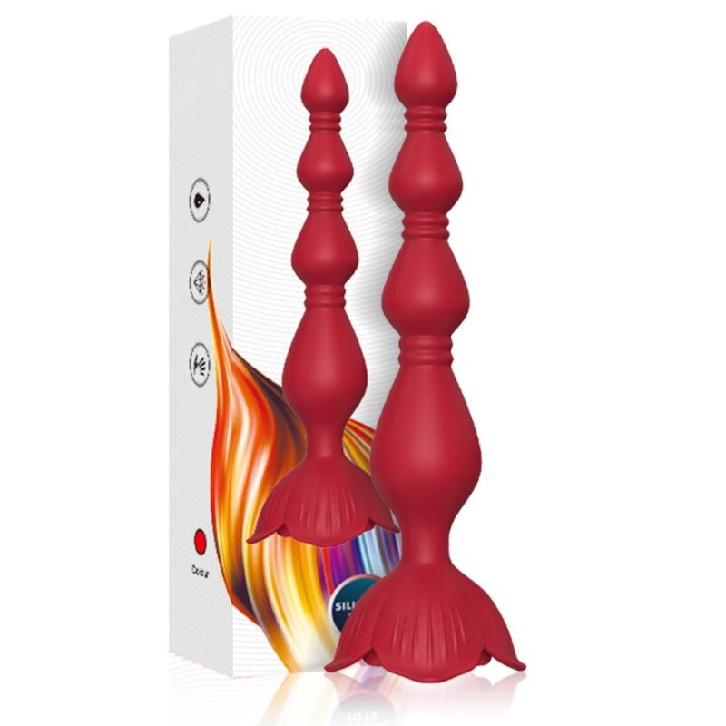 ARMONY - PINK VIBRATOR PAGODE AND RED ANAL PLUG