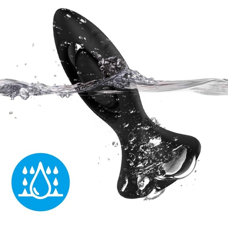 ARMONY - BLACK SILICONE VIBRATOR AND ANAL PLUG