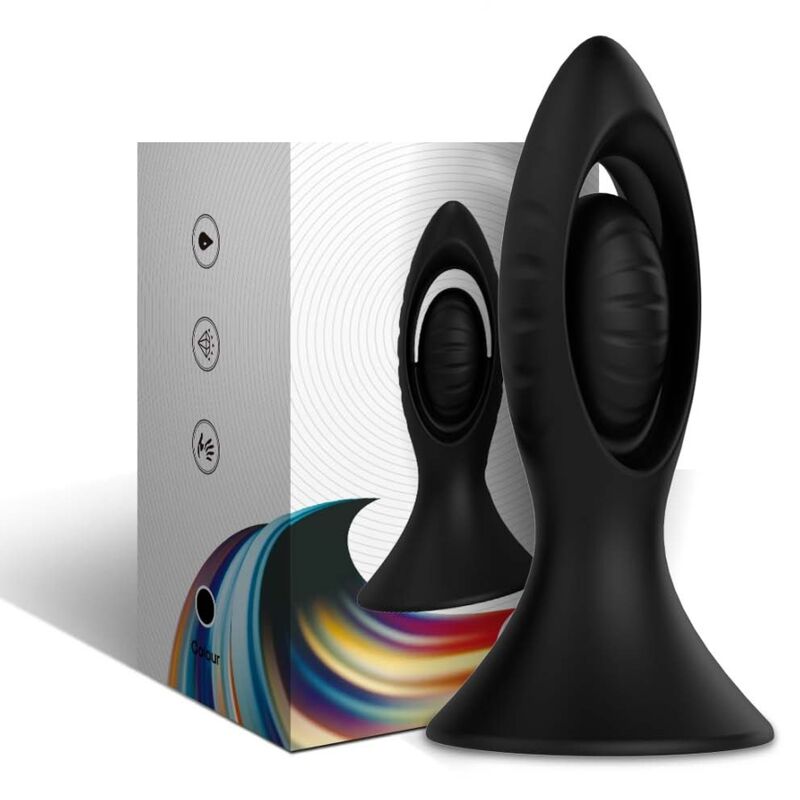 ARMONY - BLACK SILICONE VIBRATOR AND ANAL PLUG