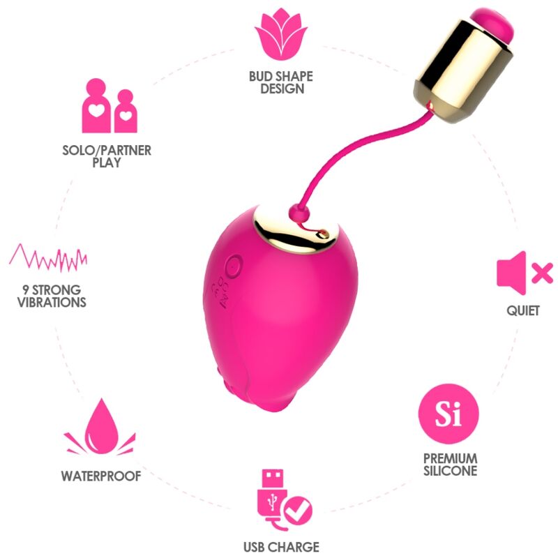 ARMONY - MANDALA G-SPOT EGG VIBRATOR REMOTE CONTROL FUCHSIA
