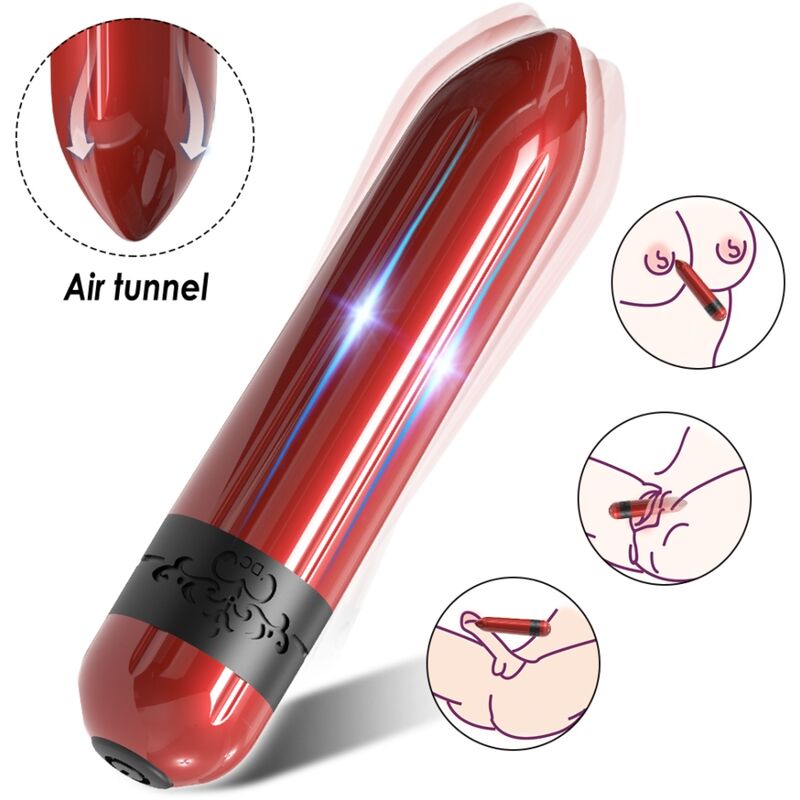 COHETE VIBRADOR BALA FUCSIA