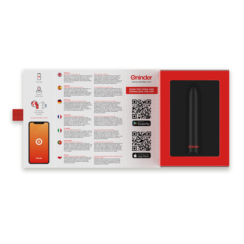 BERLIN BULLET VIBRATOR BLACK 9 MODES 8.5 X 2 CM FREE APP