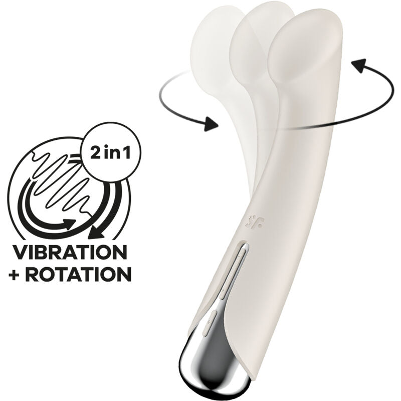 SATISFYER - VIBRADOR ROTATOR GIRATORIO G-SPORT 1 ROJO