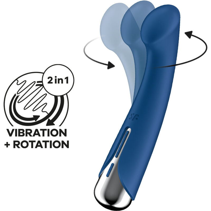 SATISFYER - VIBRADOR ROTATOR GIRATORIO G-SPORT 1 ROJO