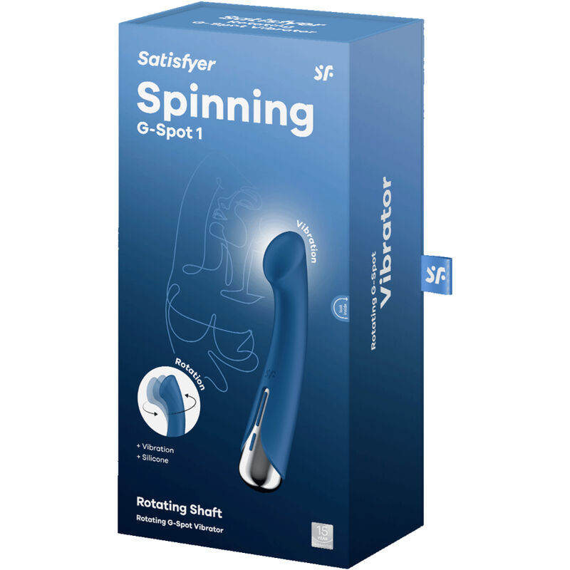 SATISFYER - VIBRADOR ROTATOR GIRATORIO G-SPORT 1 ROJO