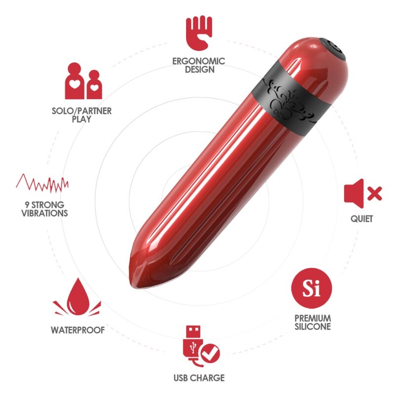 ROCKET VIBRATOR REMOTE CONTROL BULLET FUCHSIA
