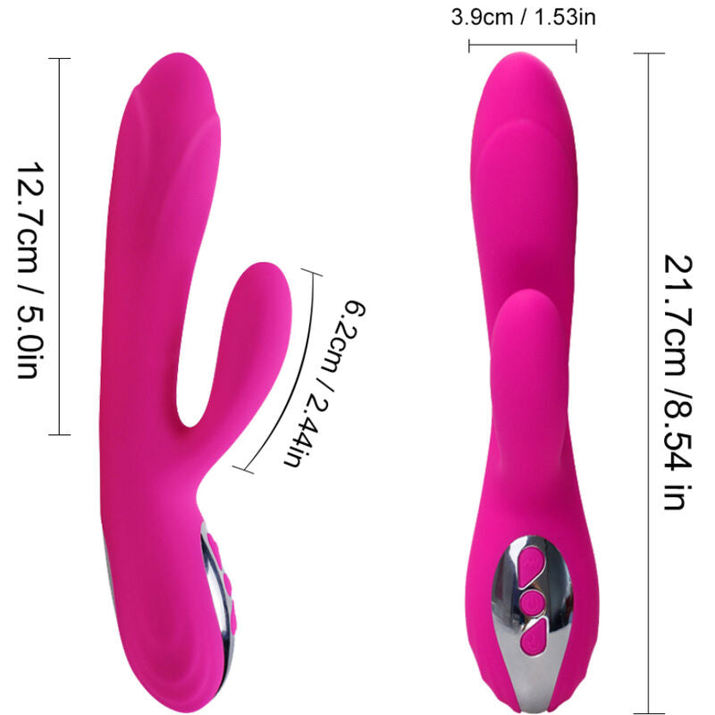 ARMONY - FLEXIBLE VIBRATOR AND STIMULATOR WITH FUCHSIA HEAT EFFECT
