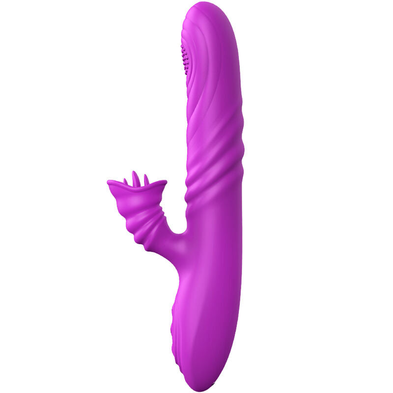 ARMONY - ANGELIA MULTIFUNCTION VIBRATOR WITH STIMULATING TONGUE, VIOLET HEAT EFFECT