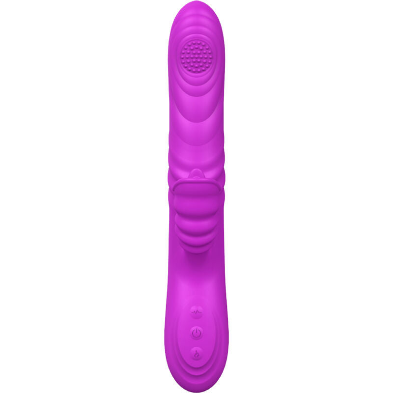 ARMONY - ANGELIA MULTIFUNCTION VIBRATOR WITH STIMULATING TONGUE, VIOLET HEAT EFFECT