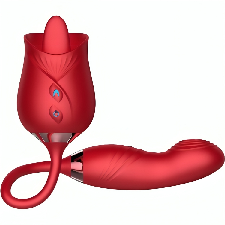 ARMONY - DELIGHT FLOWER VIBRATOR AND BUMPING WITH RED TONGUE