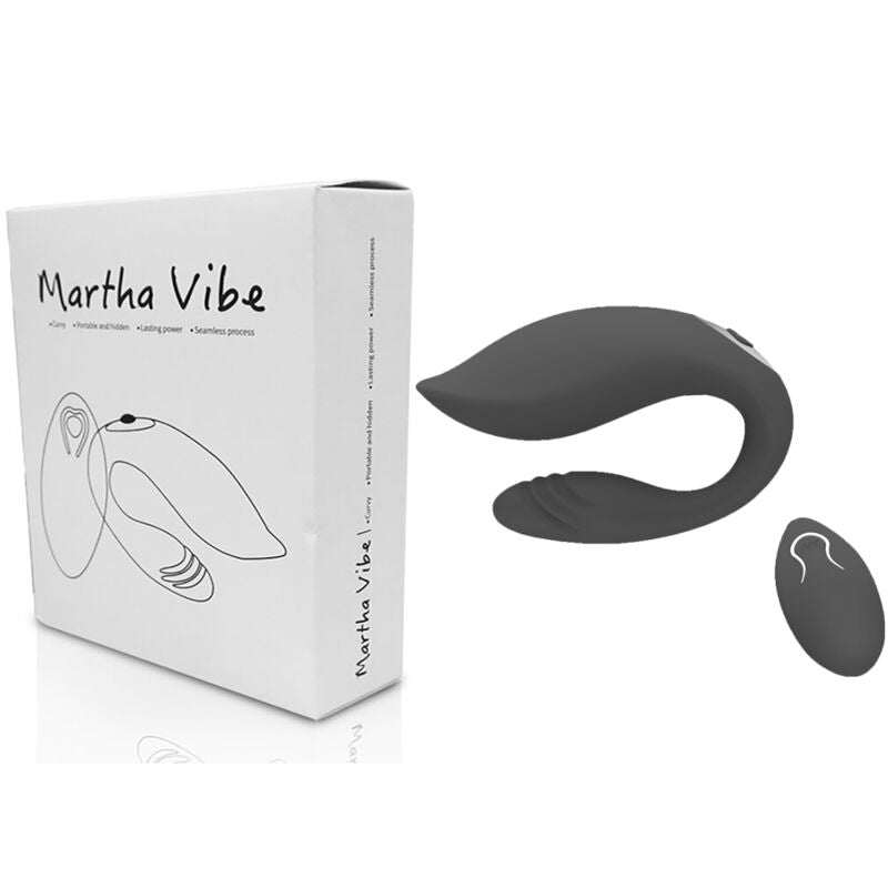 ARMONY - MARTHA COUPLES VIBRATOR BLACK REMOTE CONTROL