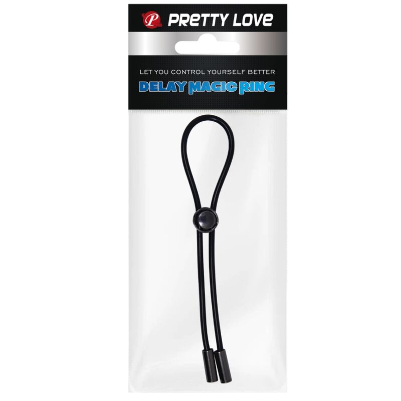 PRETTY LOVE - COCK RING WITH CHAIN ​​AND TESTICLES