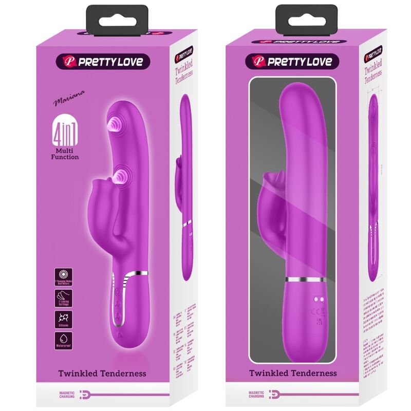 PRETTY LOVE - FUCHSIA LICKING RABBIT VIBRATOR