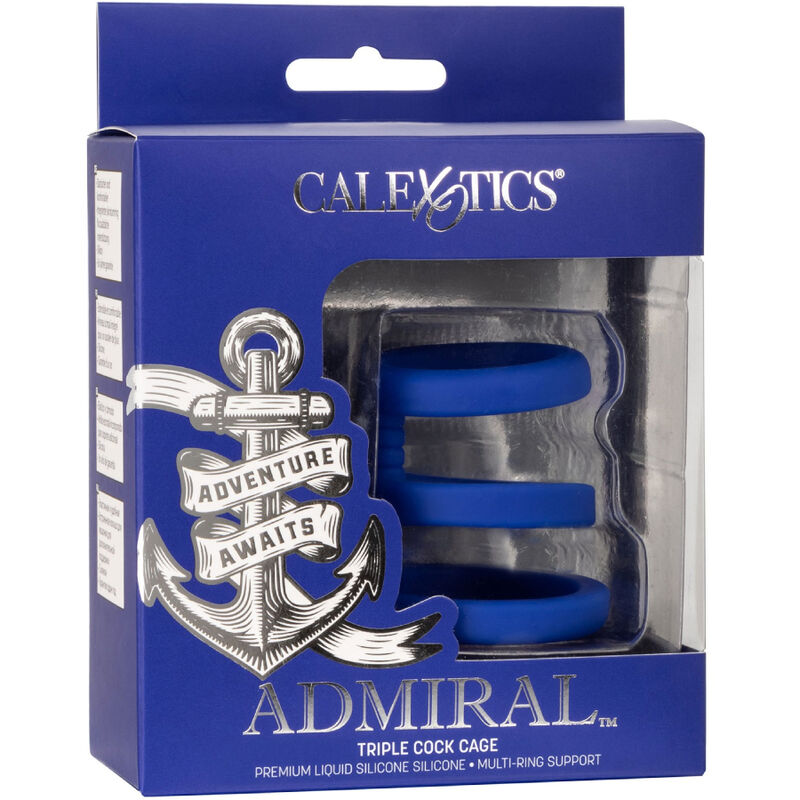 CALEXOTICS - JAULA TRIPLE ALMIRANTE AZUL