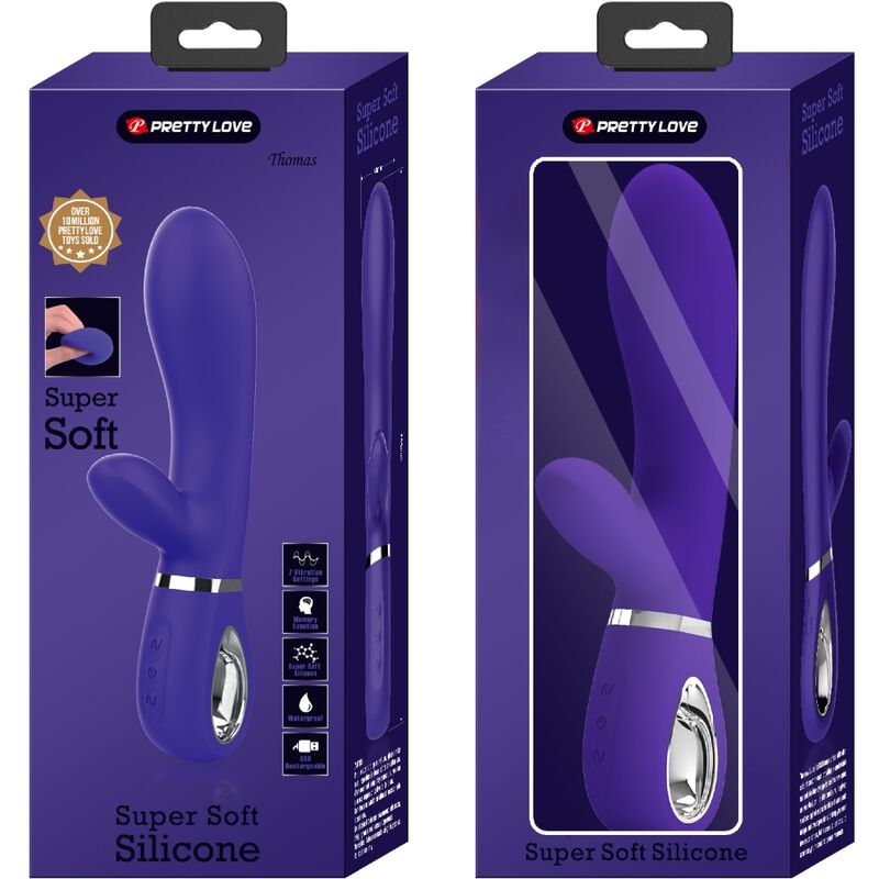 PRETTY LOVE - VIBRADOR MULTIFUNCIÓN PUNTO G THOMAS PURPLE