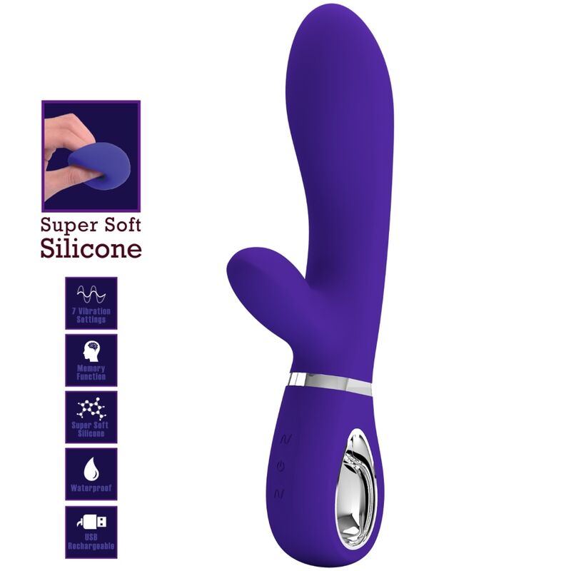 PRETTY LOVE - VIBRADOR MULTIFUNCIÓN PUNTO G THOMAS PURPLE