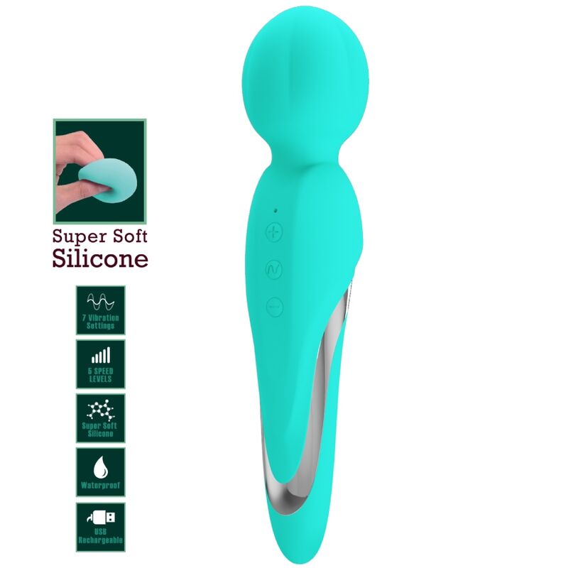 PRETTY LOVE - WALTER AQUA GREEN VIBRATING WAND