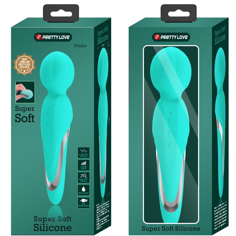 PRETTY LOVE - WALTER AQUA GREEN VIBRATING WAND