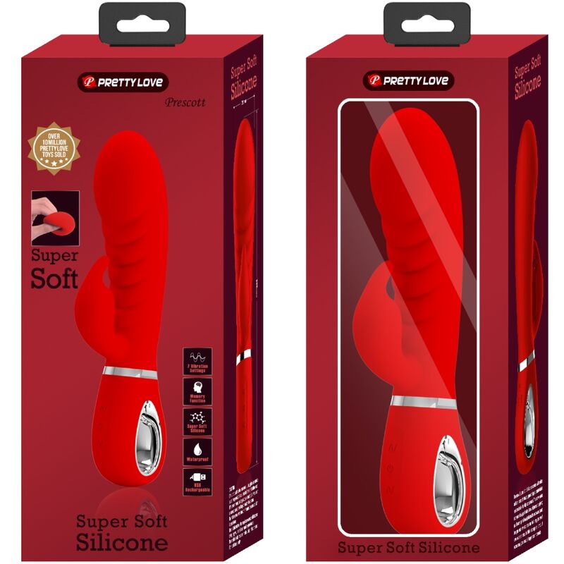 PRETTY LOVE - PRESCOTT MULTIFUNCTION G-SPOT RED VIBRATOR