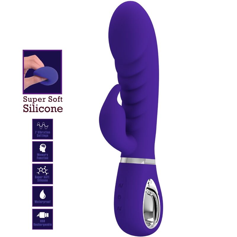 PRETTY LOVE - PRESCOTT MULTIFUNCTION G-SPOT PURPLE VIBRATOR